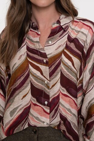 Geisha Blouse port/pink