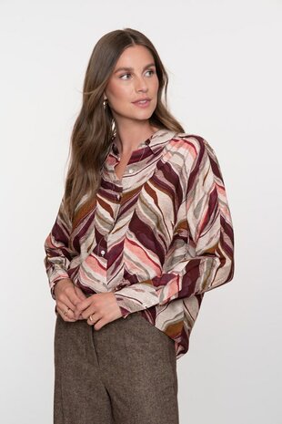 Geisha Blouse port/pink