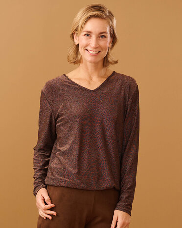 Fos Top - Bella Lurex Bruin