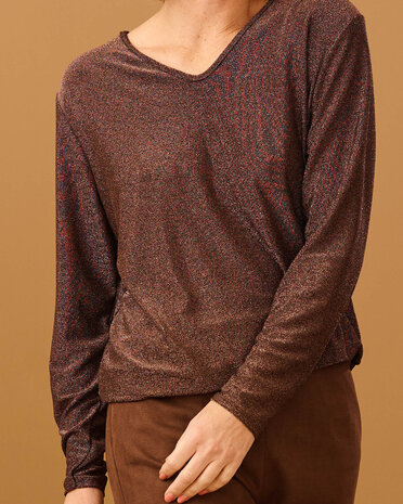 Fos Top - Bella Lurex Bruin