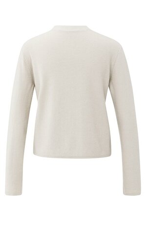 Yaya Knitted cardigan with matching spencer with subtle sequins cloud grey 01-000533-511