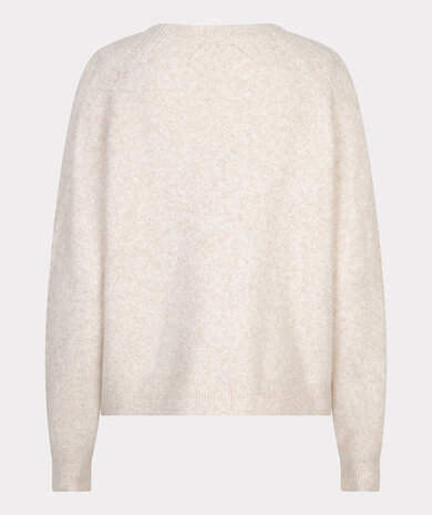 Esqualo Sweater raglan ajour Light sand