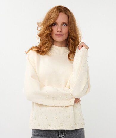 Esqualo Sweater pearls off white