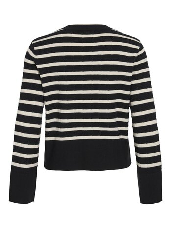 Vila vimalfine o-neck l/s knit cardigan Black Beauty 