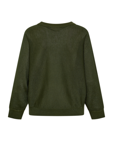 Freequent fqbetty-pullover Kombu Green glitter