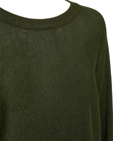 Freequent fqbetty-pullover Kombu Green glitter