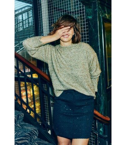 Freequent fqlaglit-pullover Moonbeam w Multi Col Metallic