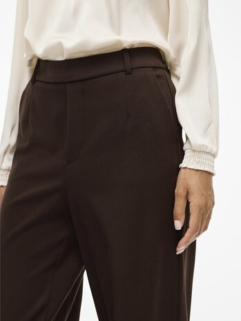 Vila vivarone hw wide pant - noos bruin