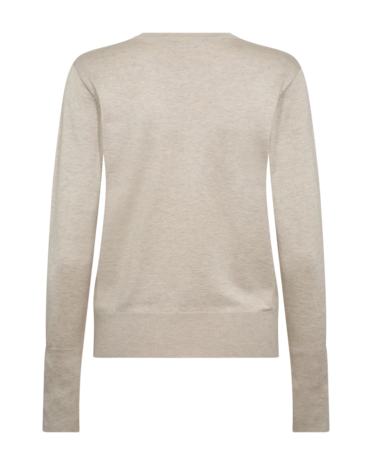 Freequent fqkatie-pullover ronde hals Moonbeam melange