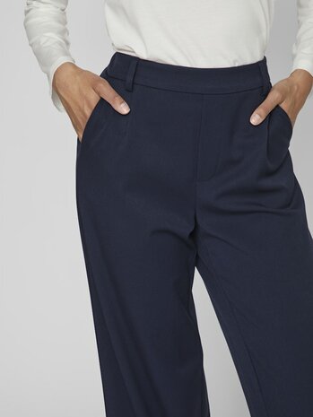 Vila vivarone hw wide pant - noos navy