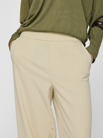 Vila vivarone hw wide pant - noos Sandshell
