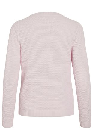Vila vidalo o-neck l/s knit top- noos Cherry Blossom