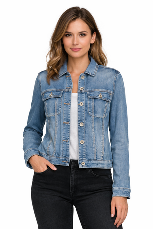 Geisha Jacket sabine stonewash denim