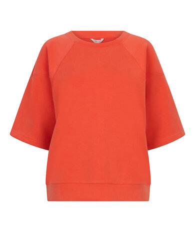 Esqualo Sweater raglan s/slve Modal Chili Red