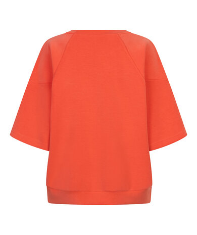 Esqualo Sweater raglan s/slve Modal Chili Red