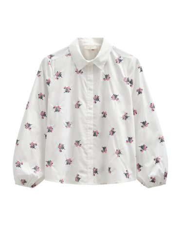 Freequent fqleila-blouse Star Off-White w. Wild Orchid