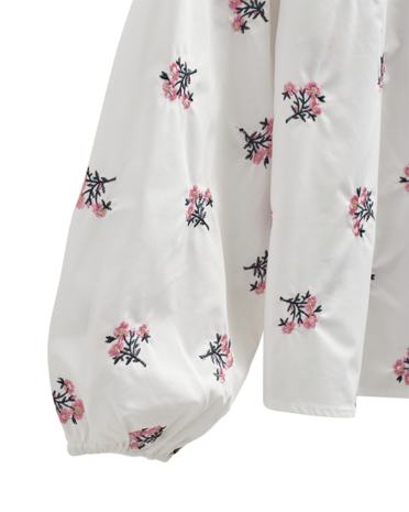 Freequent fqleila-blouse Star Off-White w. Wild Orchid