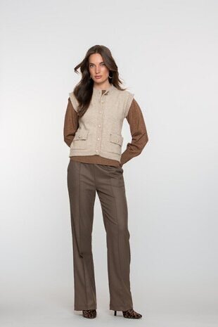 51840-20 taupe/lurex geisha pants