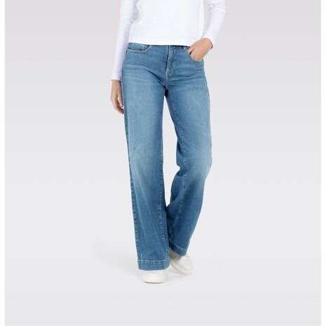 Mac rich palazzo navy heavy wash D585