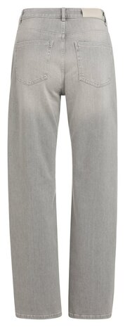 Yaya Cargo jeans with low crotch and wide legs mid grey denim