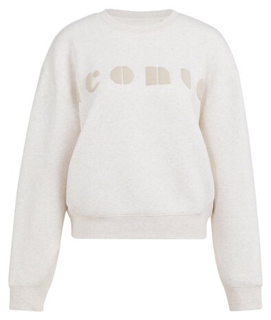Yaya Soft sweater with chest artwork 'iconic' kit beige dessin