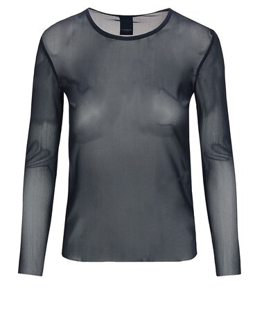 One Two Luxzuz Sigborg Mesh T-shirt 575 navy blue