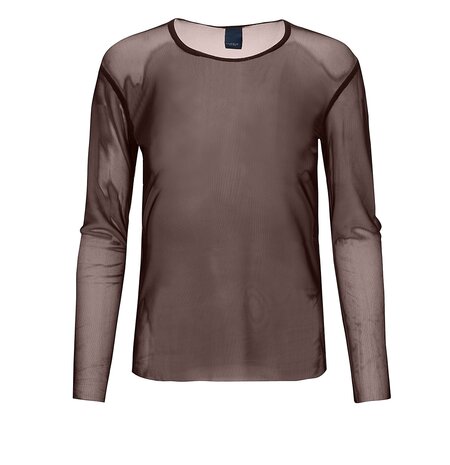 One Two Luxzuz Sigborg Mesh T-shirt 799 Choco Lux