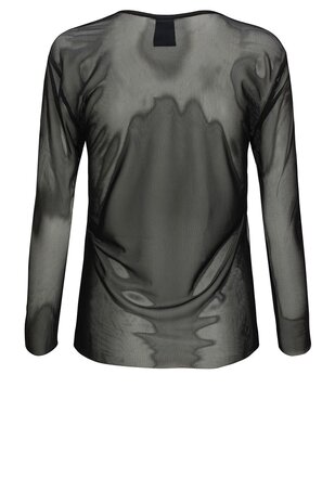 One Two Luxzuz Sigborg Mesh T-shirt 999 Black