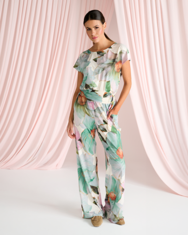 K-design Jumpsuit met bloemen design C112