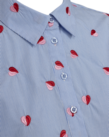 Freequent fqrosan-shirt Blue Bell w. Sweet Lilac