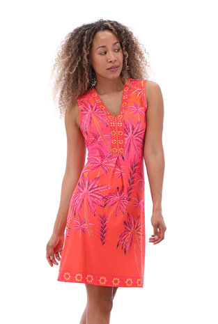 K-design Mouwloze jurk met design C403