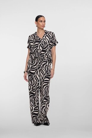 Geisha Top bi-color black, sand 63295-70