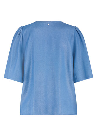 Tramontana Coated Top Butterfly Sleeves  BreezyBlue