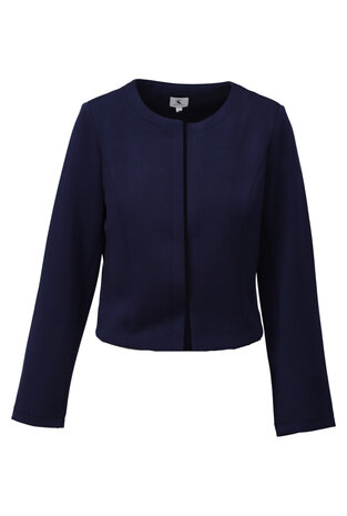 K-design Kort jasje met ronde hals C613 navy blazer