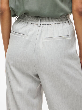 Vila vivarone hw wide pant - noos Light Grey Melange