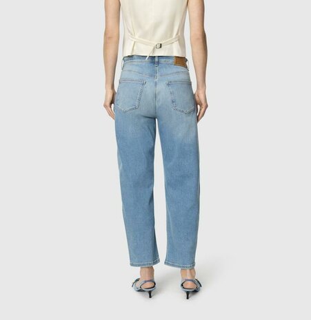 Mac Danni barrel jeans D411 scissor blue destroyed