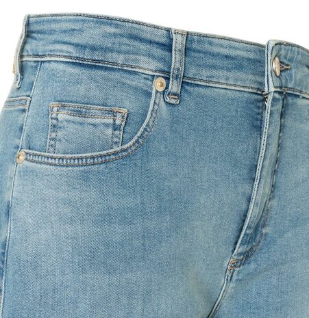 Mac Danni barrel jeans D411 scissor blue destroyed