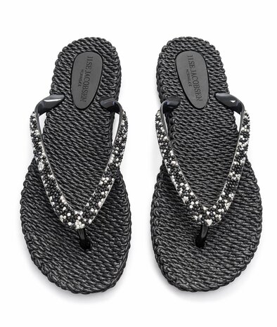 Ilse Jacobsen Flipflops With Glitters Black