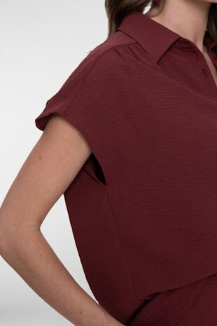 Geisha Blouse crinckle cherry 63140-21