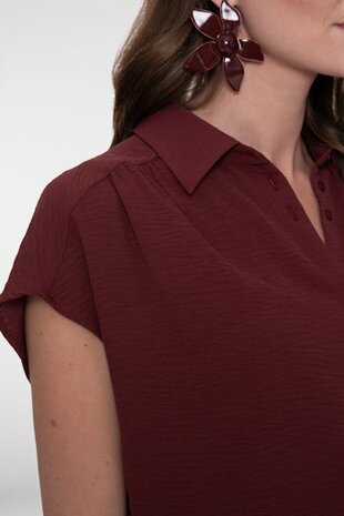 Geisha Blouse crinckle cherry 63140-21