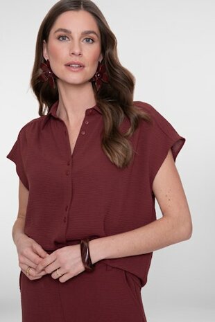 Geisha Blouse crinckle cherry 63140-21