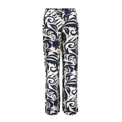 Geisha Pants naive flower navy, off-white 61141-26