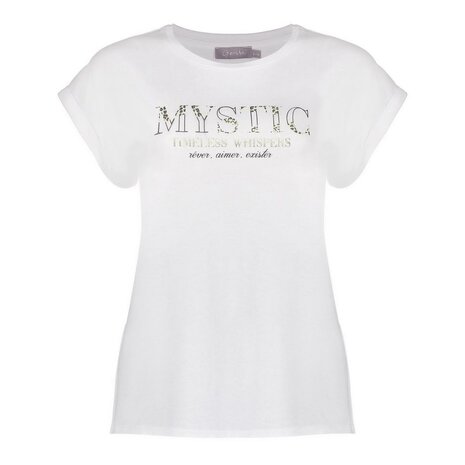 Geisha T-shirt "mystic" off-white/black 62141-41
