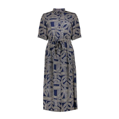 Geisha Dress AOP navy, sand 67053-70