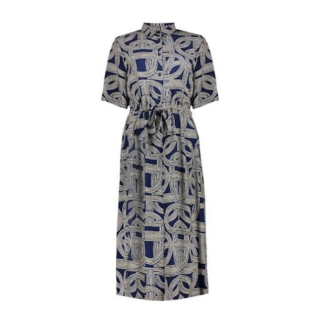 Geisha Dress AOP navy, sand 67053-70