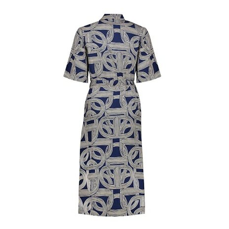 Geisha Dress AOP navy, sand 67053-70