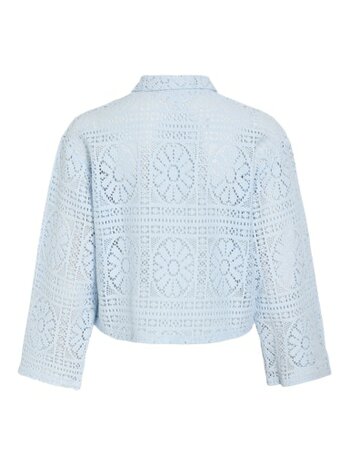 Vila vimerinda crochet l/s shirt - noos Nantucket Breeze