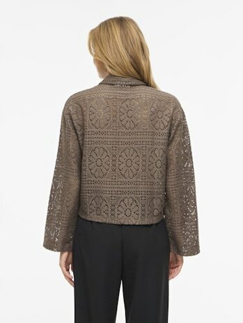 Vila vimerinda crochet l/s shirt - noos Falcon
