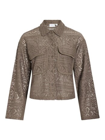 Vila vimerinda crochet l/s shirt - noos Falcon