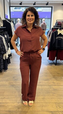 Geisha Blouse crinckle cherry 63140-21